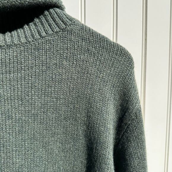 Lisa Yang Holly Sweater Turtleneck 100% Cashmere Olive Green Sz 0 / XS NWT $895 - Picture 13 of 16